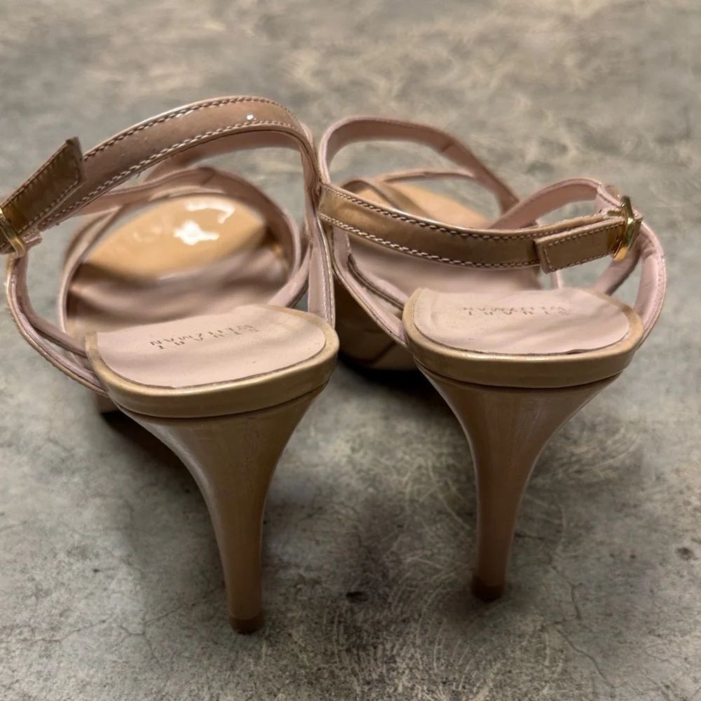 * Stuart Weitzman Beige Strappy Heels - Picture 9 of 9